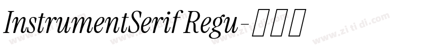 InstrumentSerif Regu字体转换